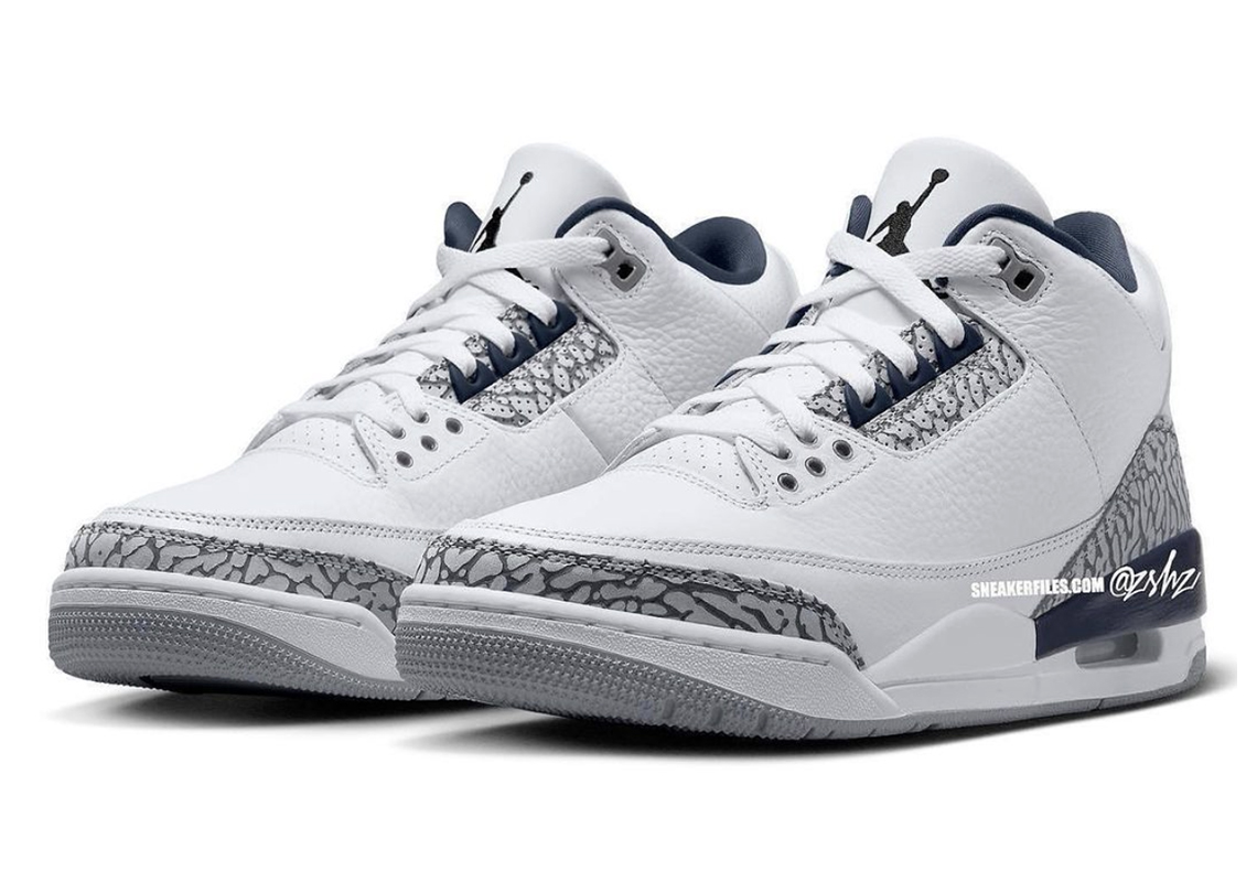 An Air Jordan 3 “Midnight Navy” Is Expected To Release On January 13th, 2024