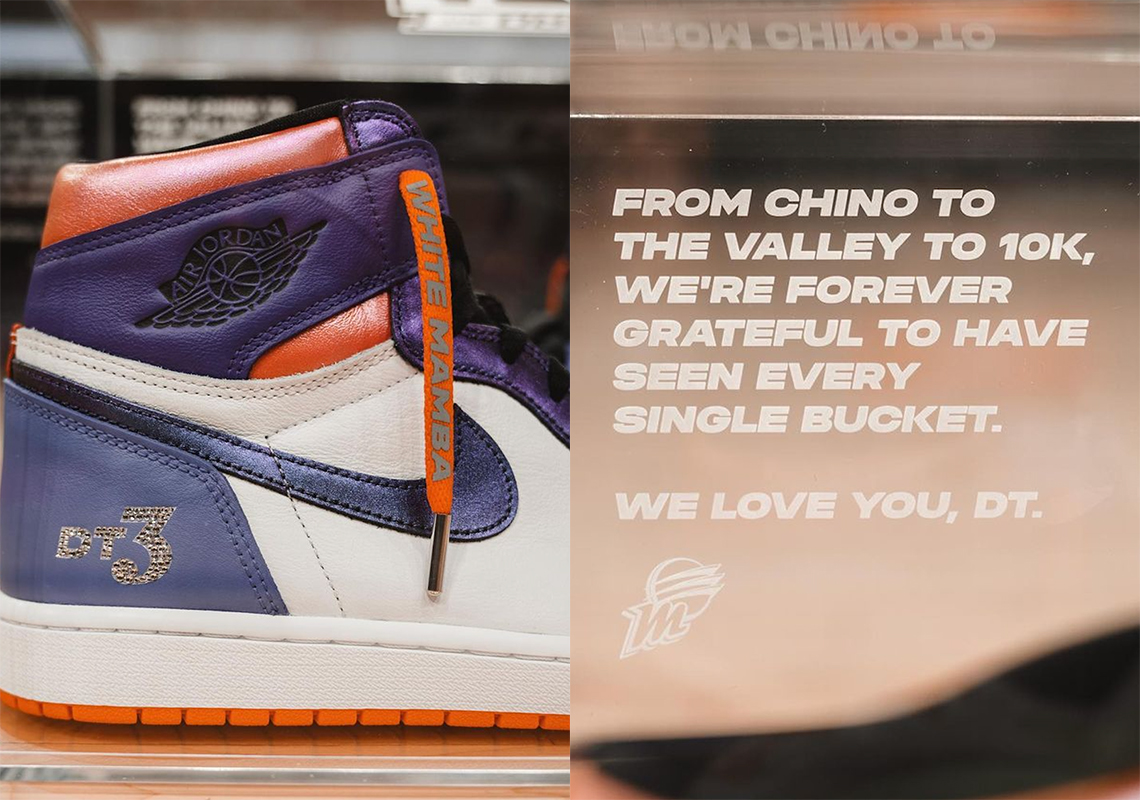 Diana Taurasi Receives Custom Air Pantone Jordan 1 Mid SE TD Grey Pine Green In Honor Of Her 10K Career Points