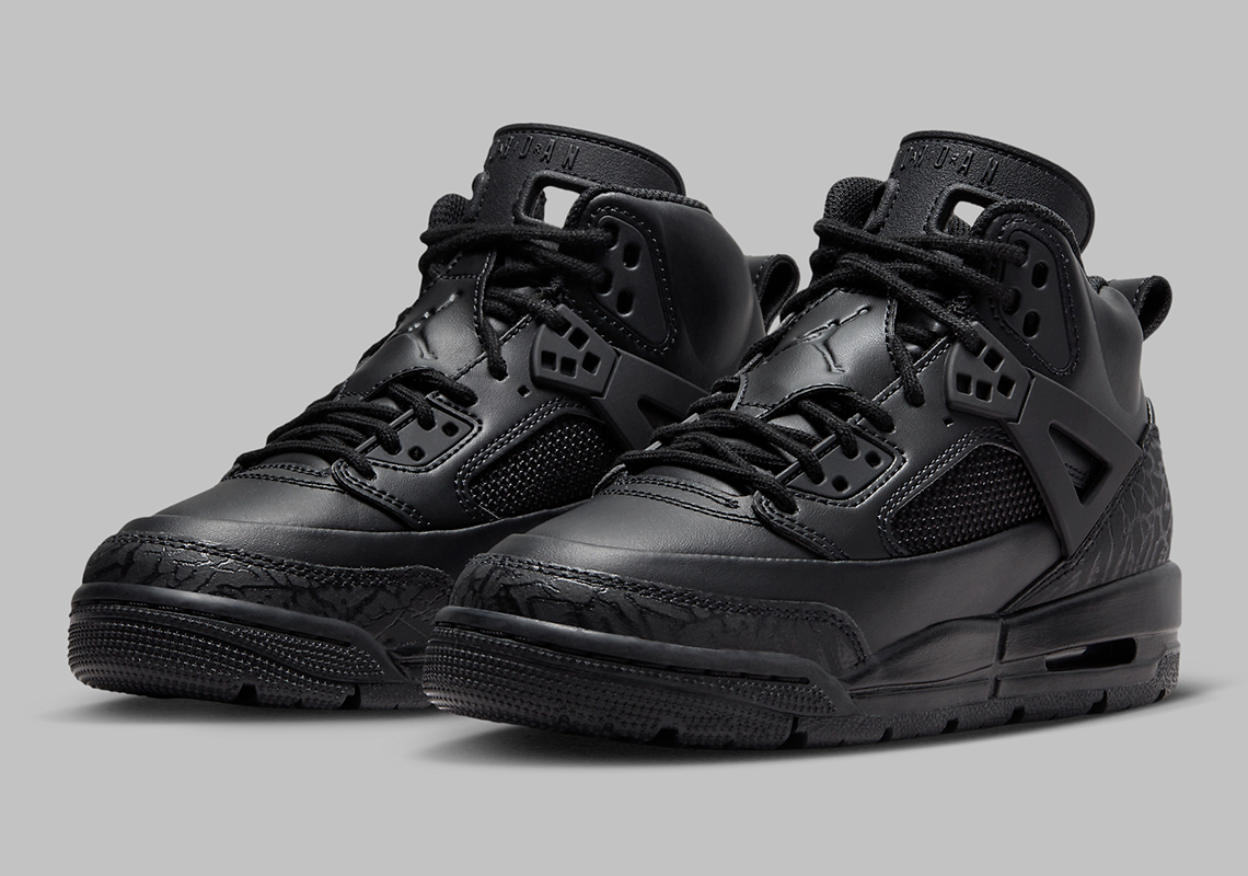 Jordan Spizike GS Triple Black FD4653 001 SneakerNews