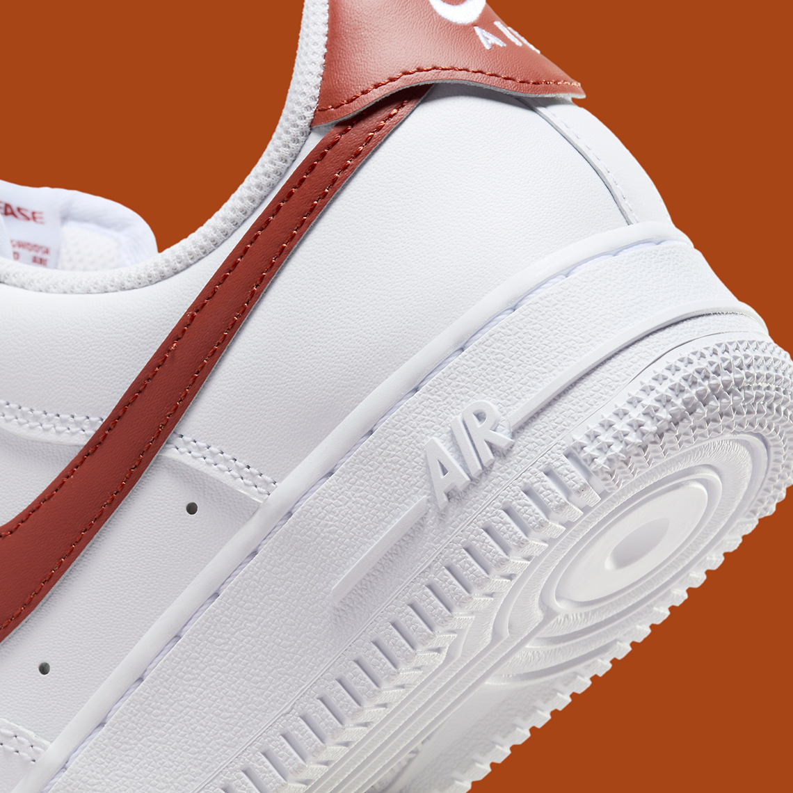 Nike Air Force 1 '07 'White/Rugged Orange