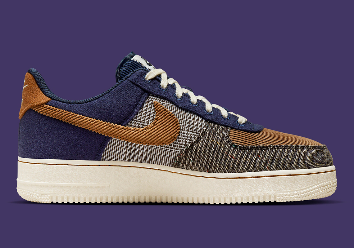 Nike Air Force 1 Low Tweed Corduroy Fq8744 410 3