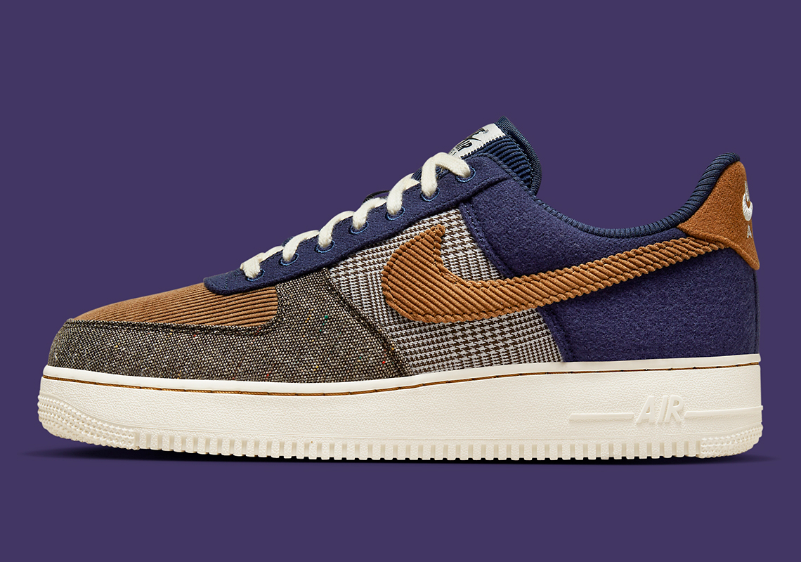 Nike Air Force 1 Low Tweed Corduroy Fq8744 410 5