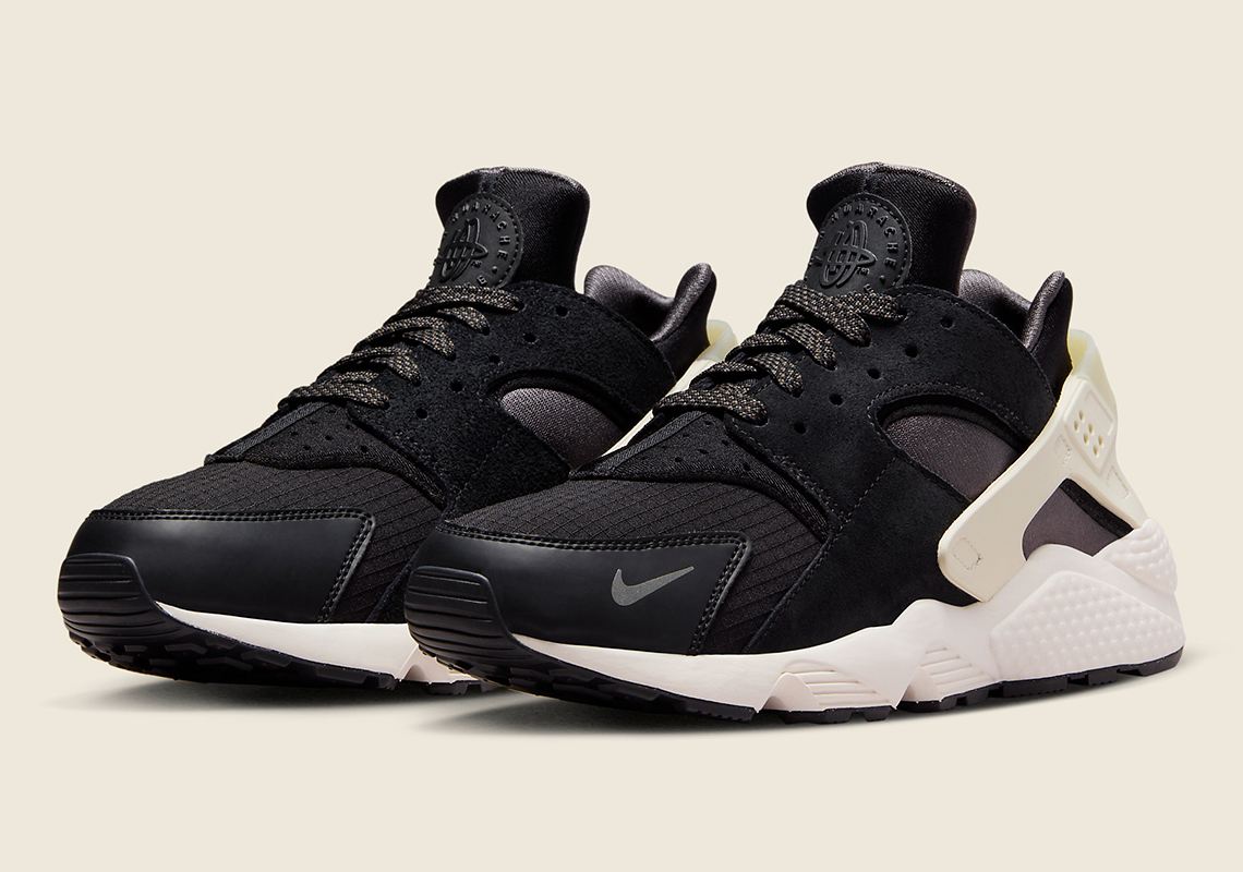 Nike Air Huarache Black Coconut Milk FB9696 001 SneakerNews