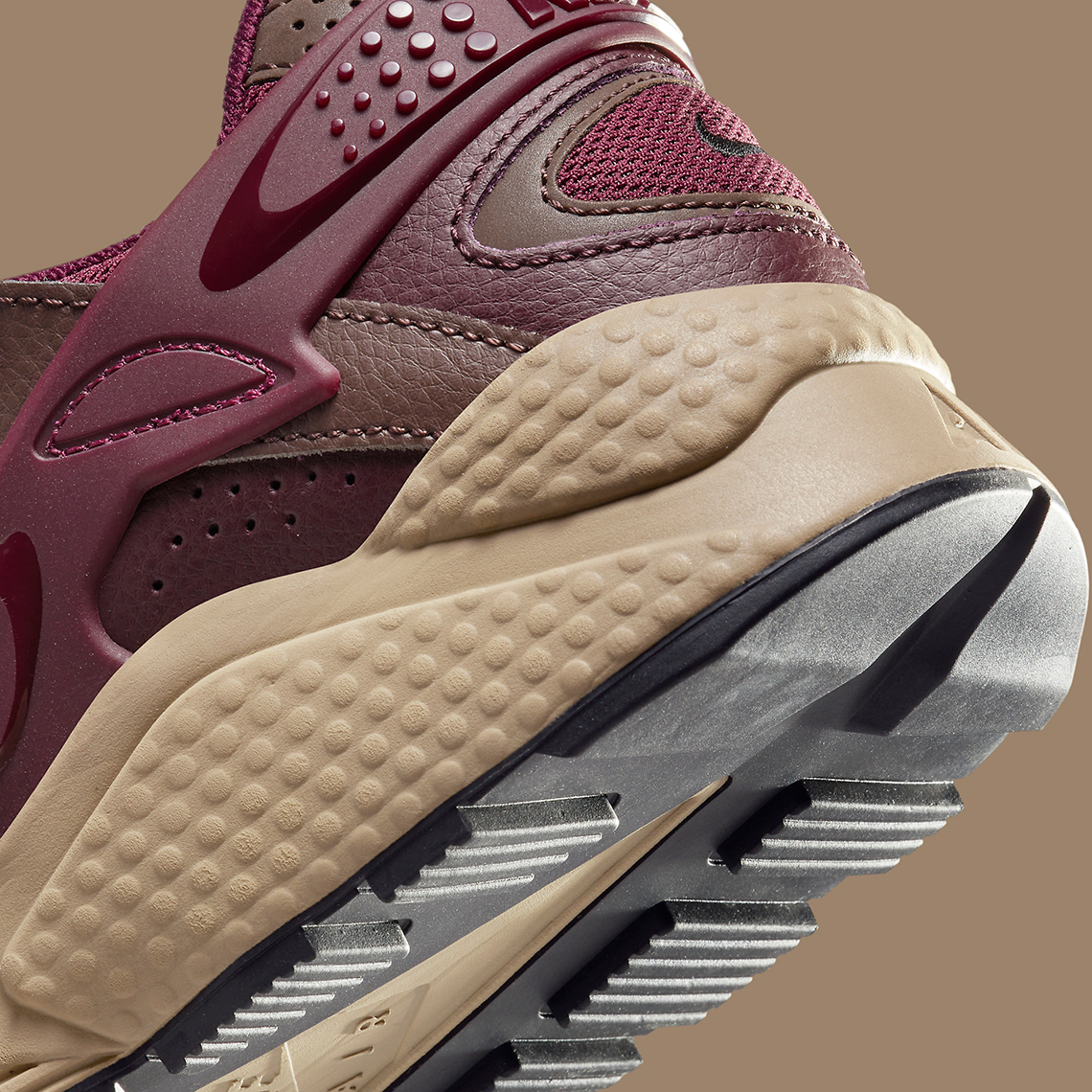 Burgundy huaraches hot sale grade school