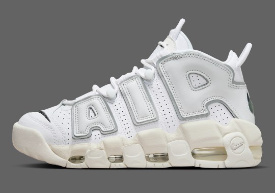 This Nike Air More Uptempo Keeps Things Clean In Shades Of “White”