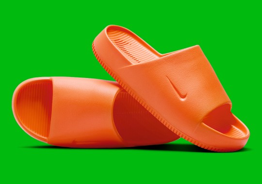 The Nike Calm Slide Brightens Up In “Total Orange”