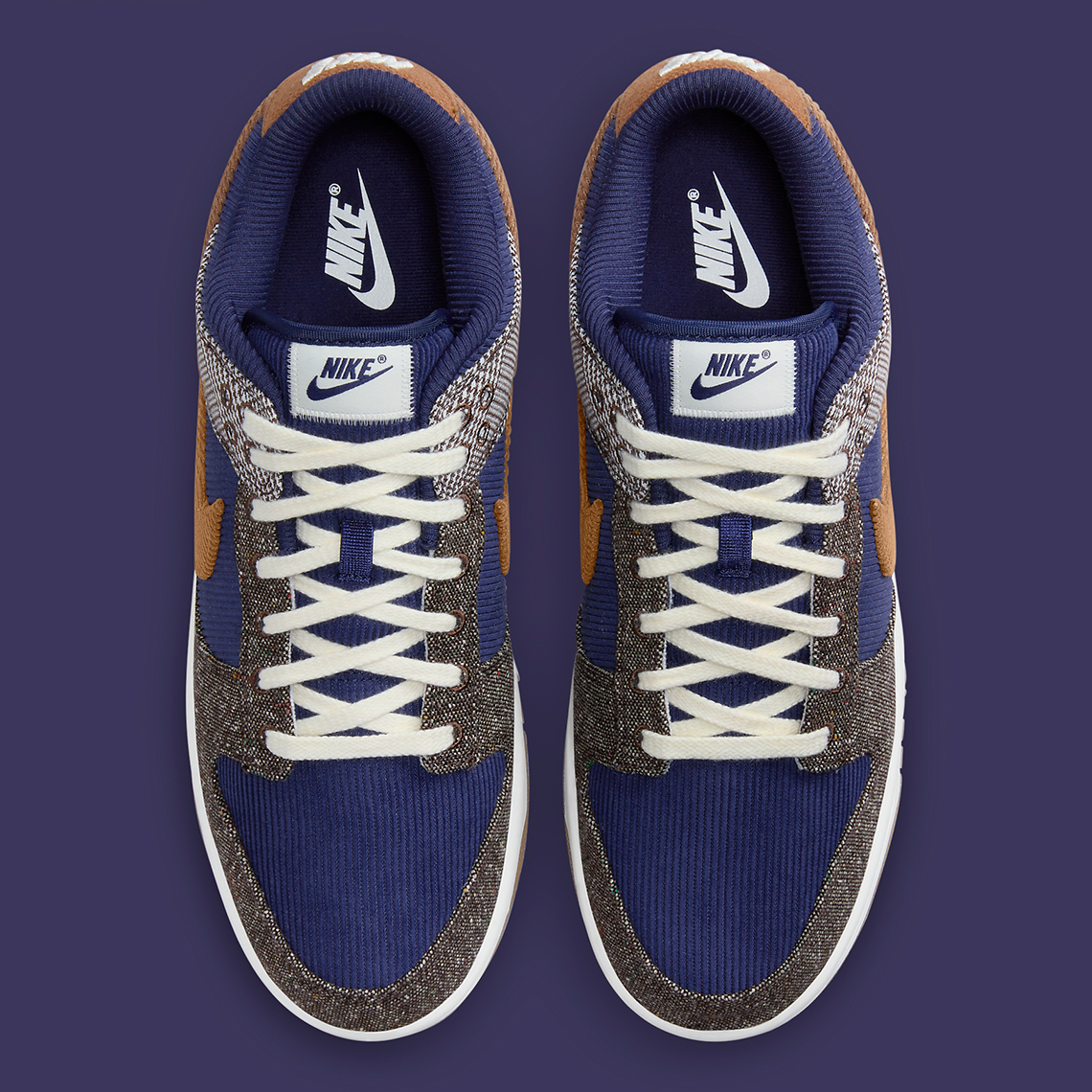 nike dunk low midnight navy ale brown pale ivory fq8746 410 1