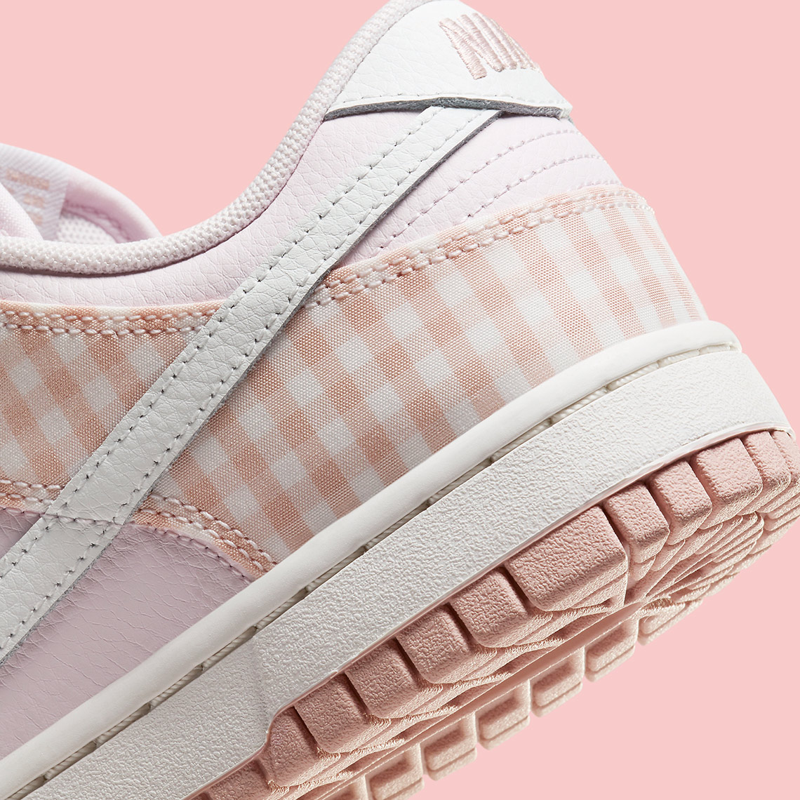 nike dunk low pink gingham plaid FB9881 600 2