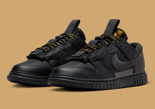 The Nike Dunk Low Remastered Appears In “Black/Metallic Gold”