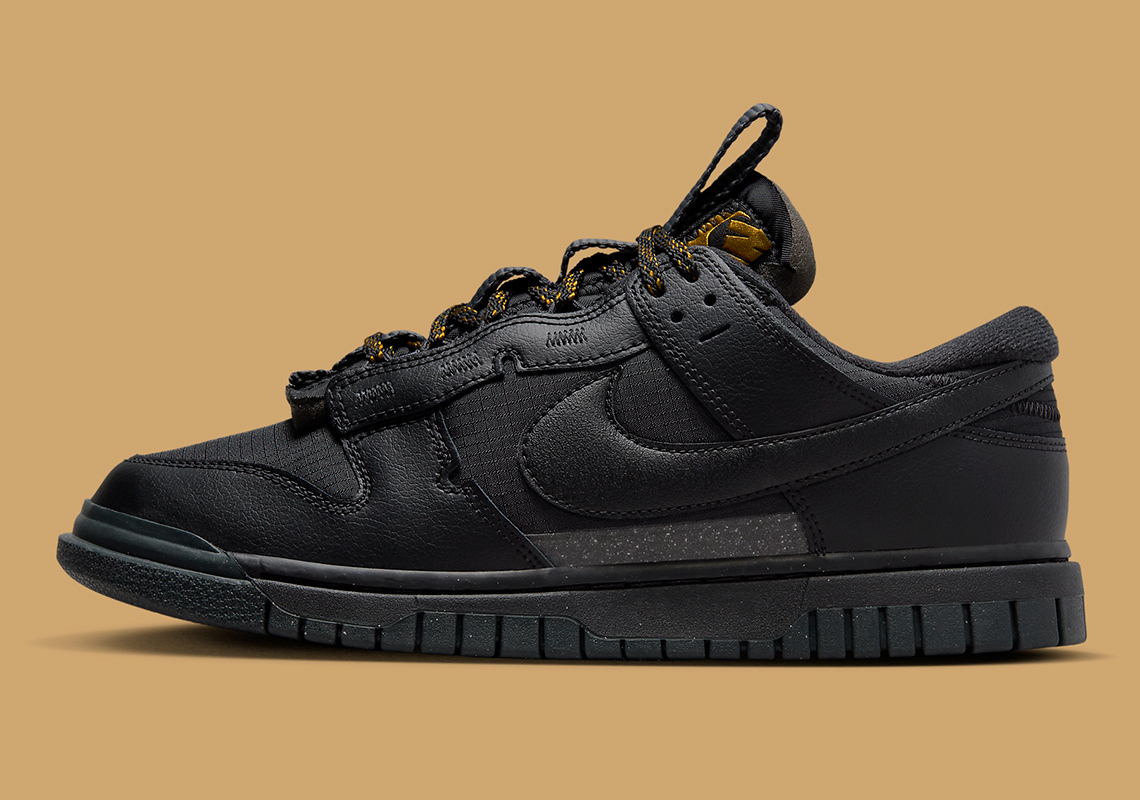 The Nike Dunk Low Remastered Appears In “Black/Metallic Gold”