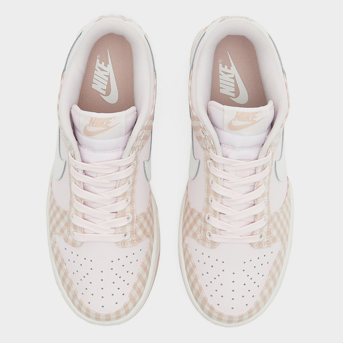 nike dunk low womens pink gingham plaid 1