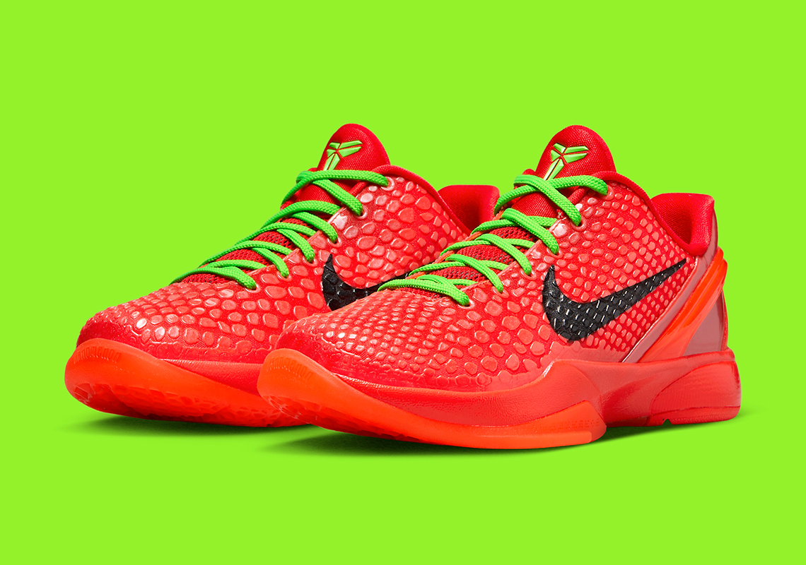 The Nike Kobe 6 Protro "Reverse Grinch" Is Dropping In Grade School Sizes