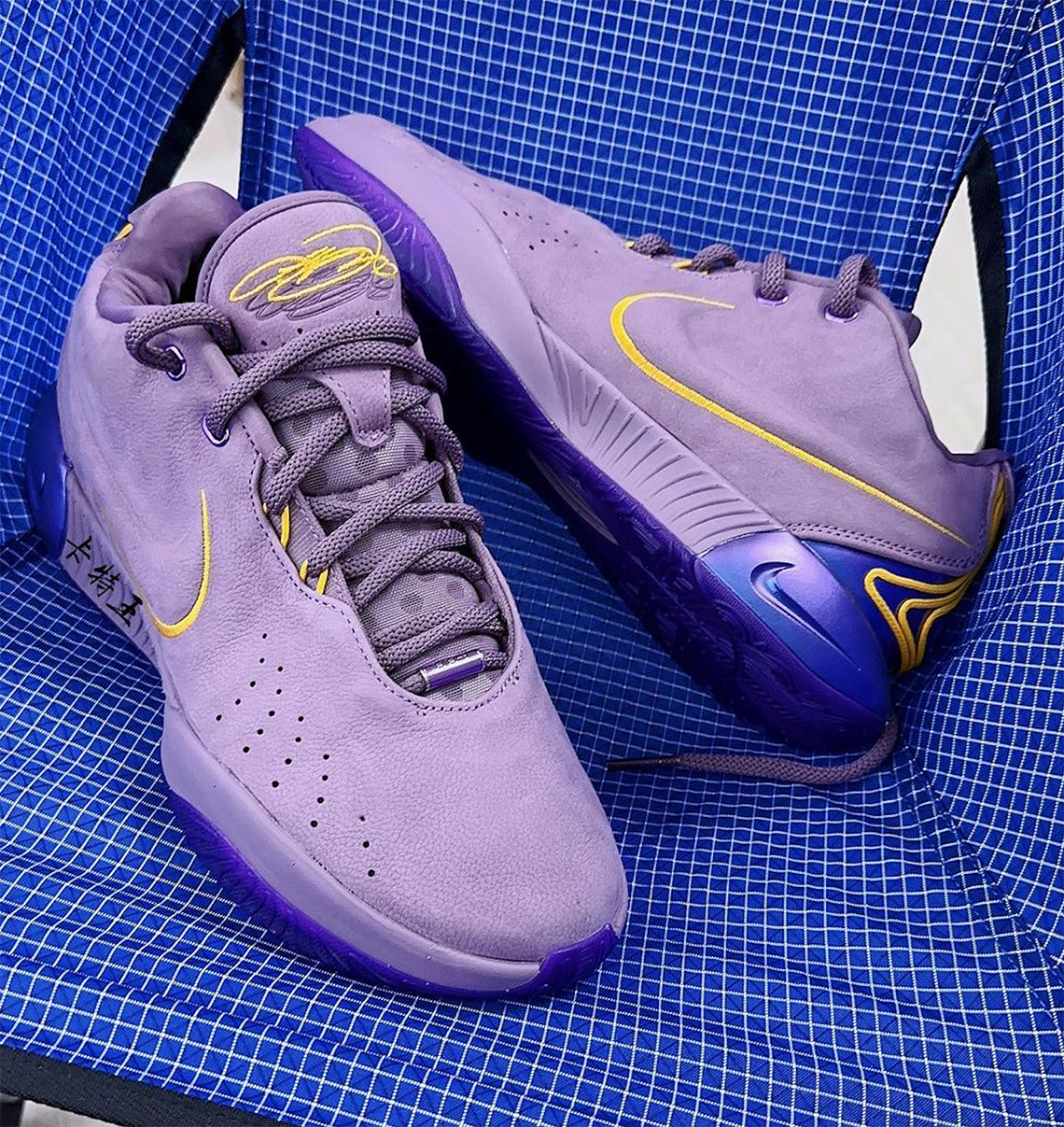 Lebron all purple on sale shoes