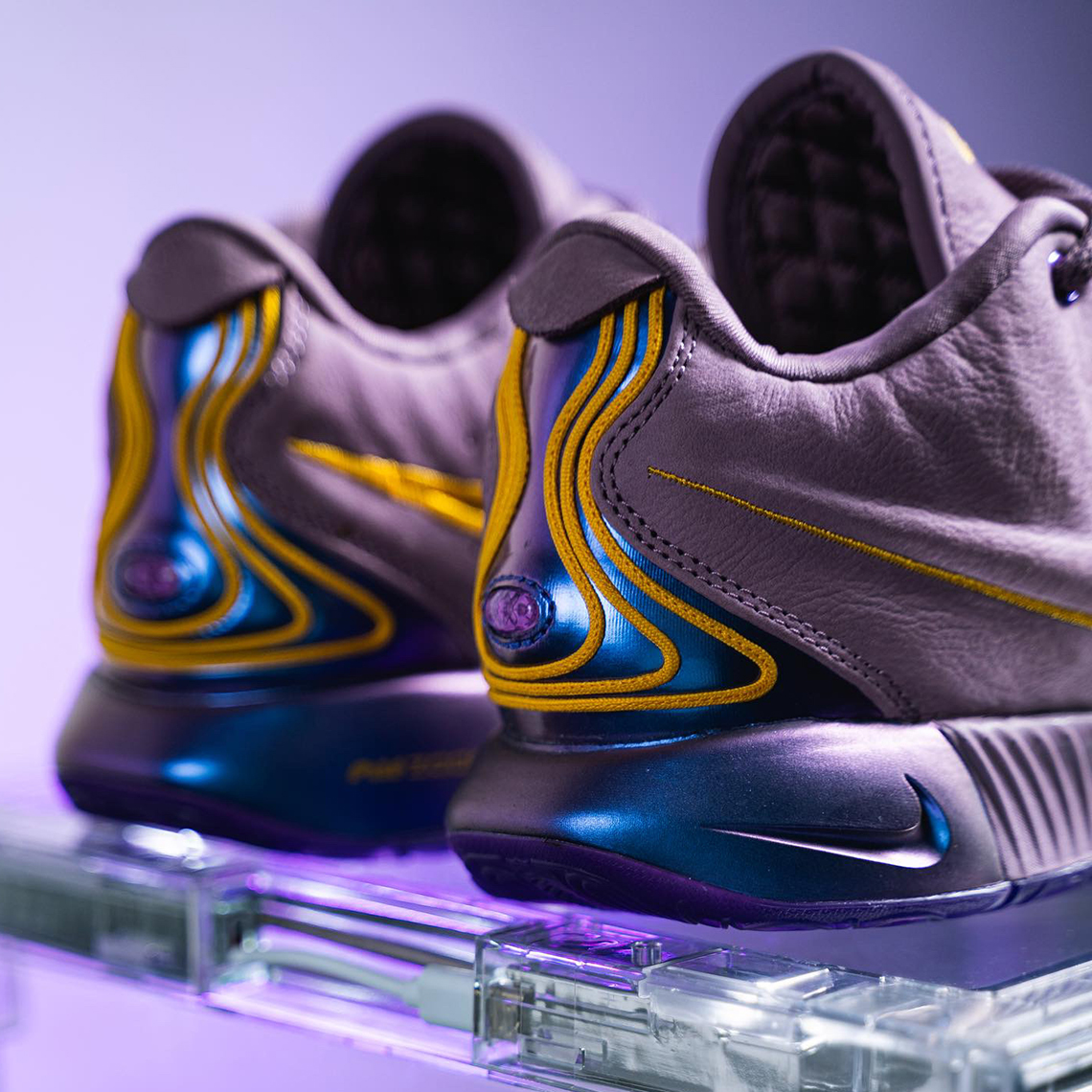 Lebron james purple rain on sale shoes