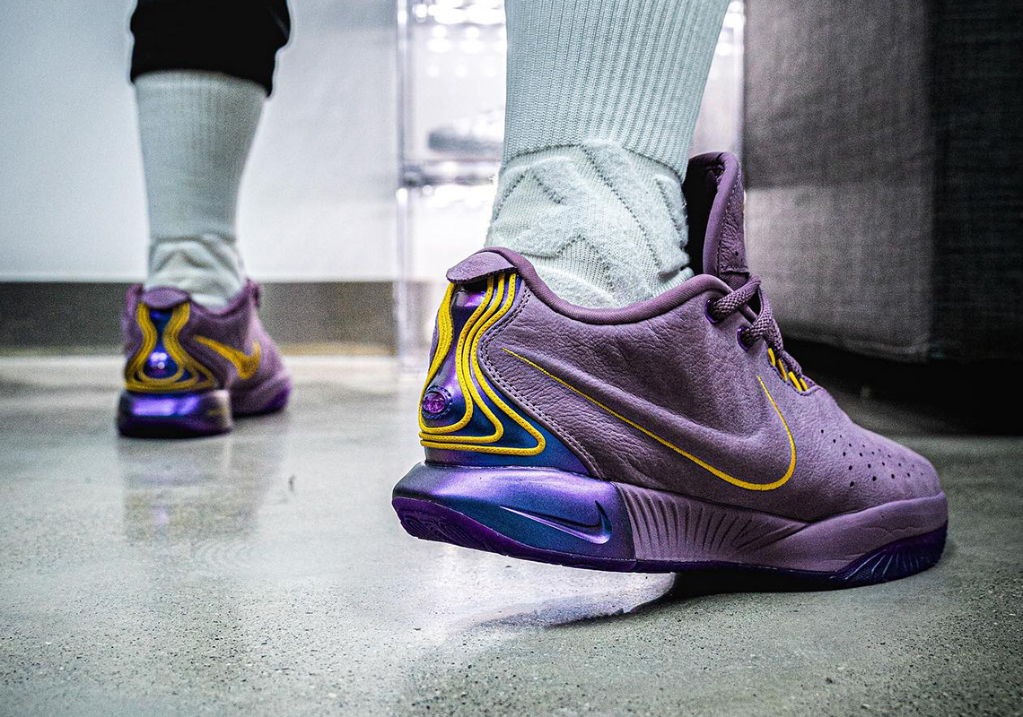 Lebron james shop purple rain shoes