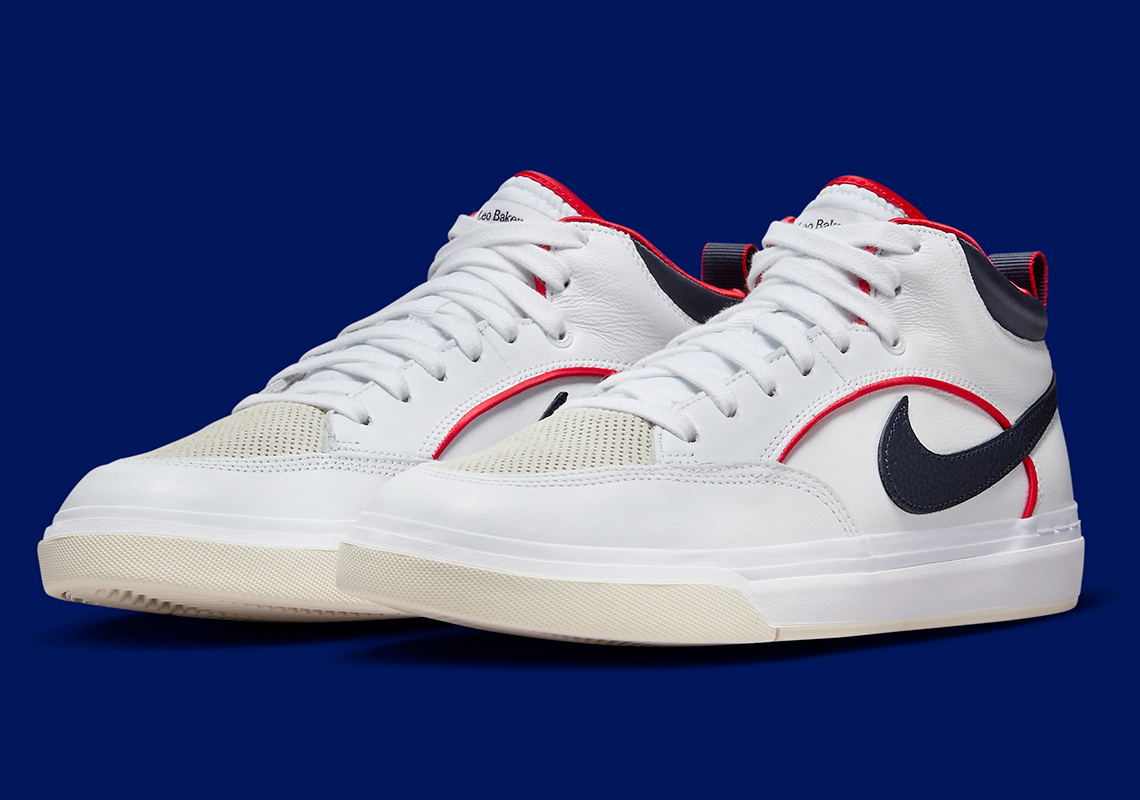 Nike Sb Leo White Navy Red Fd0268 100 4