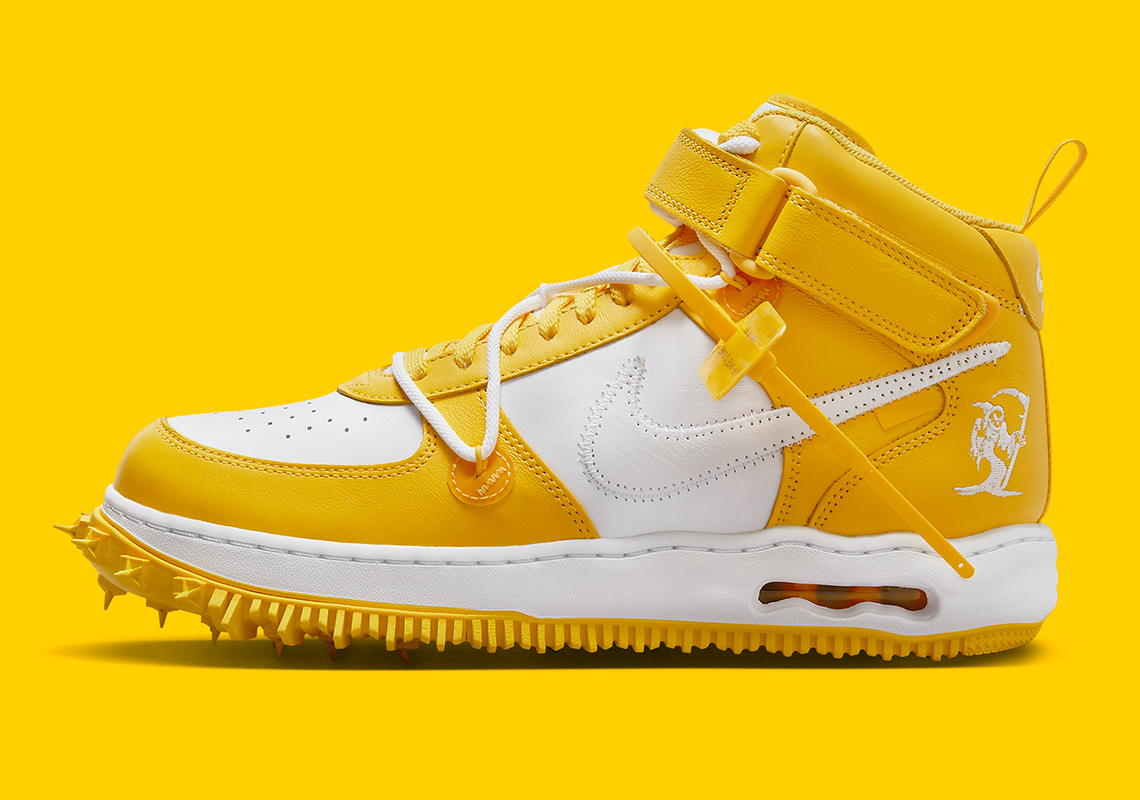 Nike off white on sale yellow