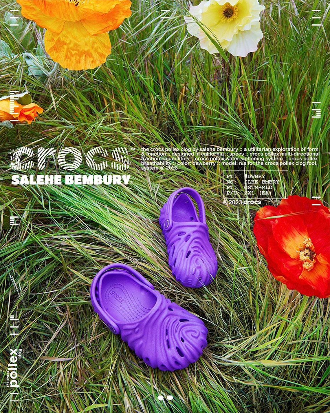 Salehe Bembury Crocs Pollex Clog Kids Dewberry 2