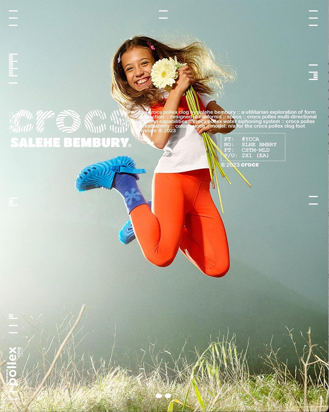 Salehe Bembury Crocs Pollex Clog Kids Yucca 1