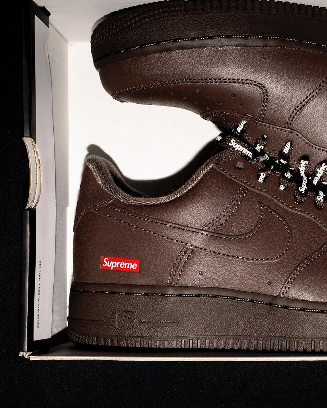 supreme air force 1 brown