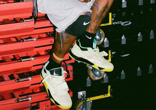 Travis Scott Laces Up Another Colorway Of His Jordan Cut The Check Shoe
