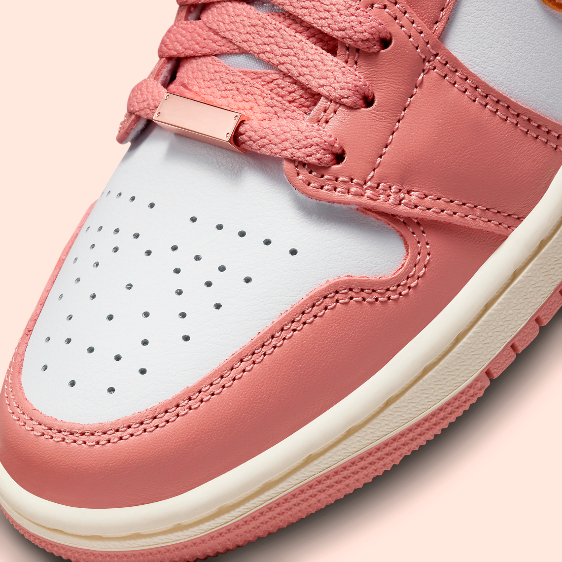 Nike air jordan 1 mid se coral on sale stardust