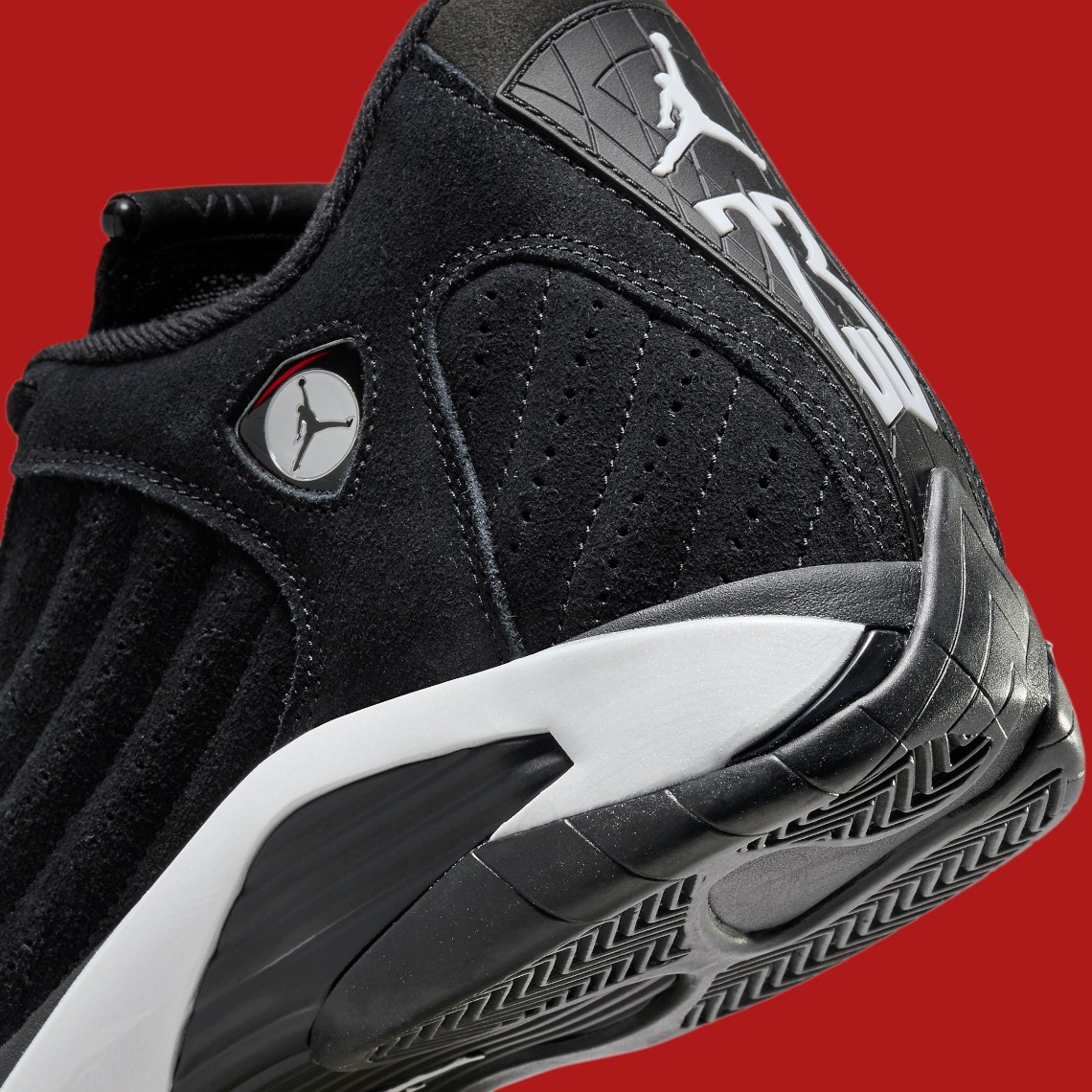 Nike AIR JORDAN 14 black white university red 487471-016 size 8 - 14 Air Jordan 14  main image 4