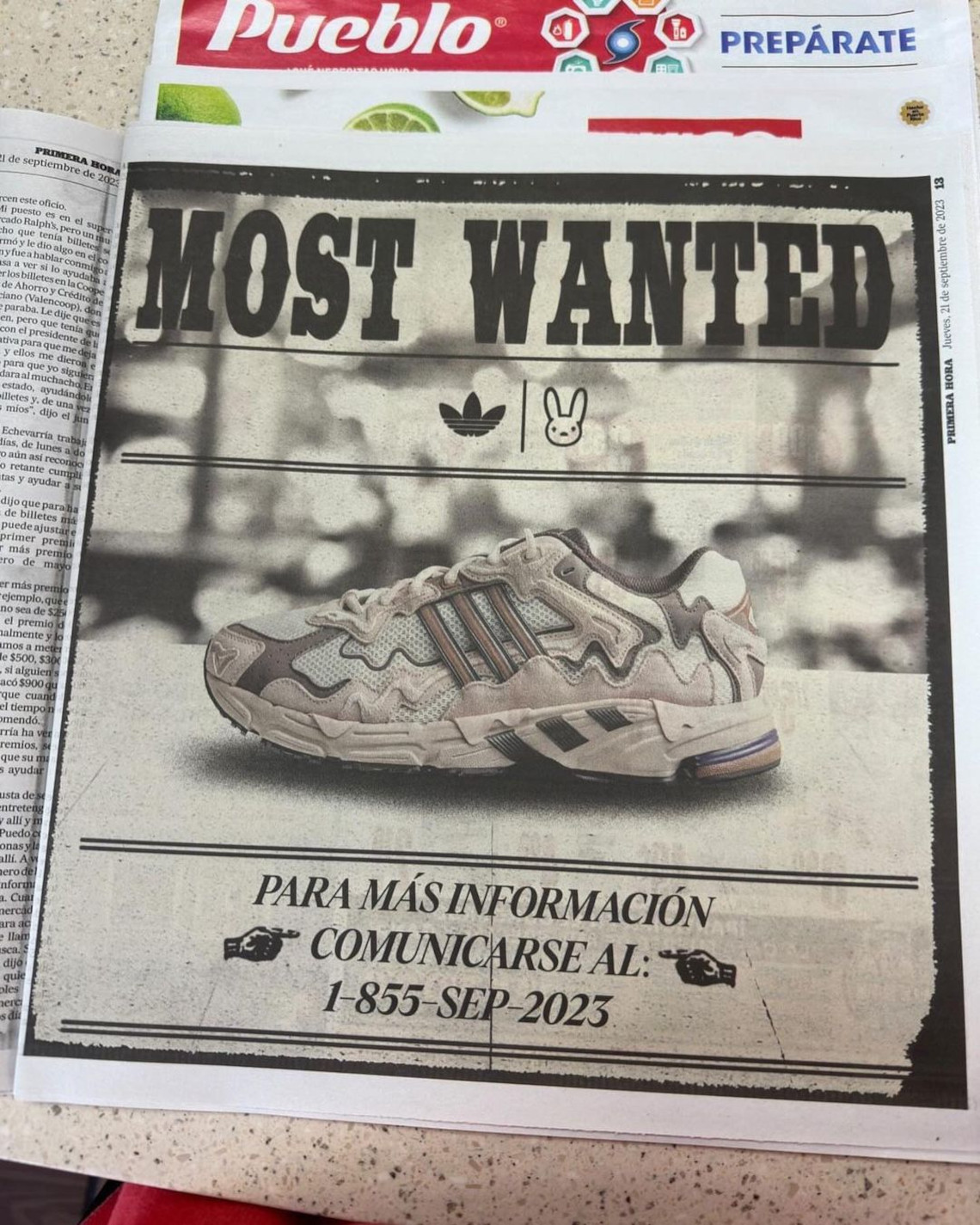 Bad Bunny x adidas Response CL "Ecru Tint" ID0780 | SneakerNews.com