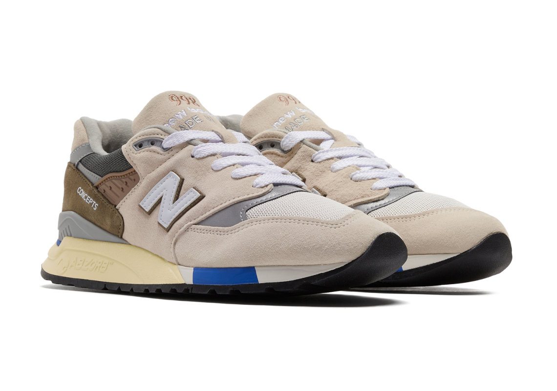 Cncpts EU Größe 46.5 New Balance 550 x Aime Leon Dore White C Note 109