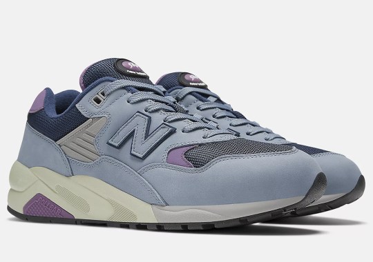 The New Balance 580 Hits The Shelves In “Arctic Grey/Dusted Grape”