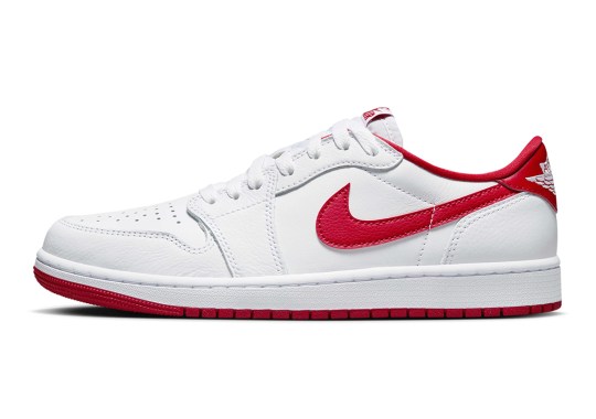 Official Images Of The Air Jordan 1 Low OG “White/University Red”