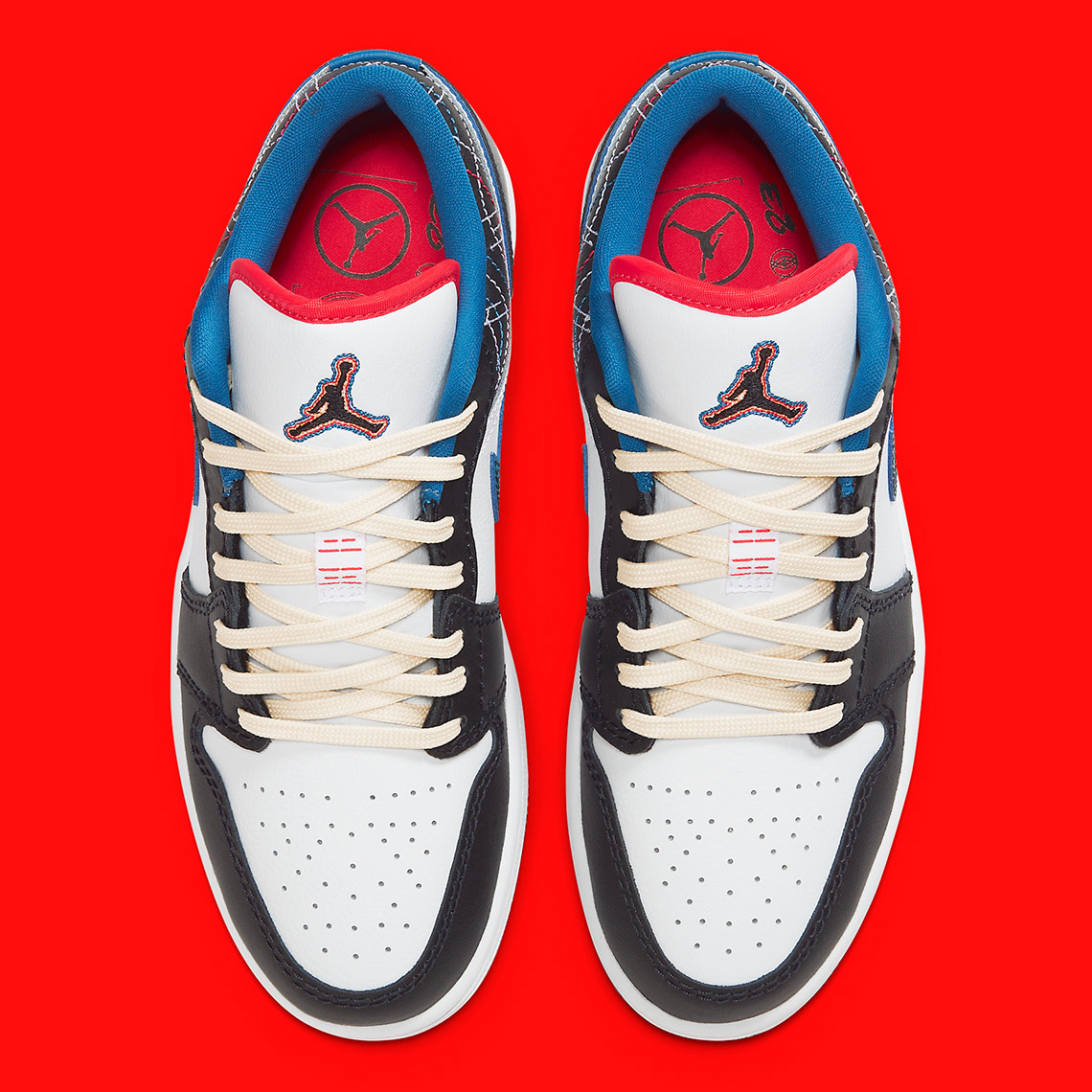 air jordan 1 low white industrial blue black siren red fv3622 141 6