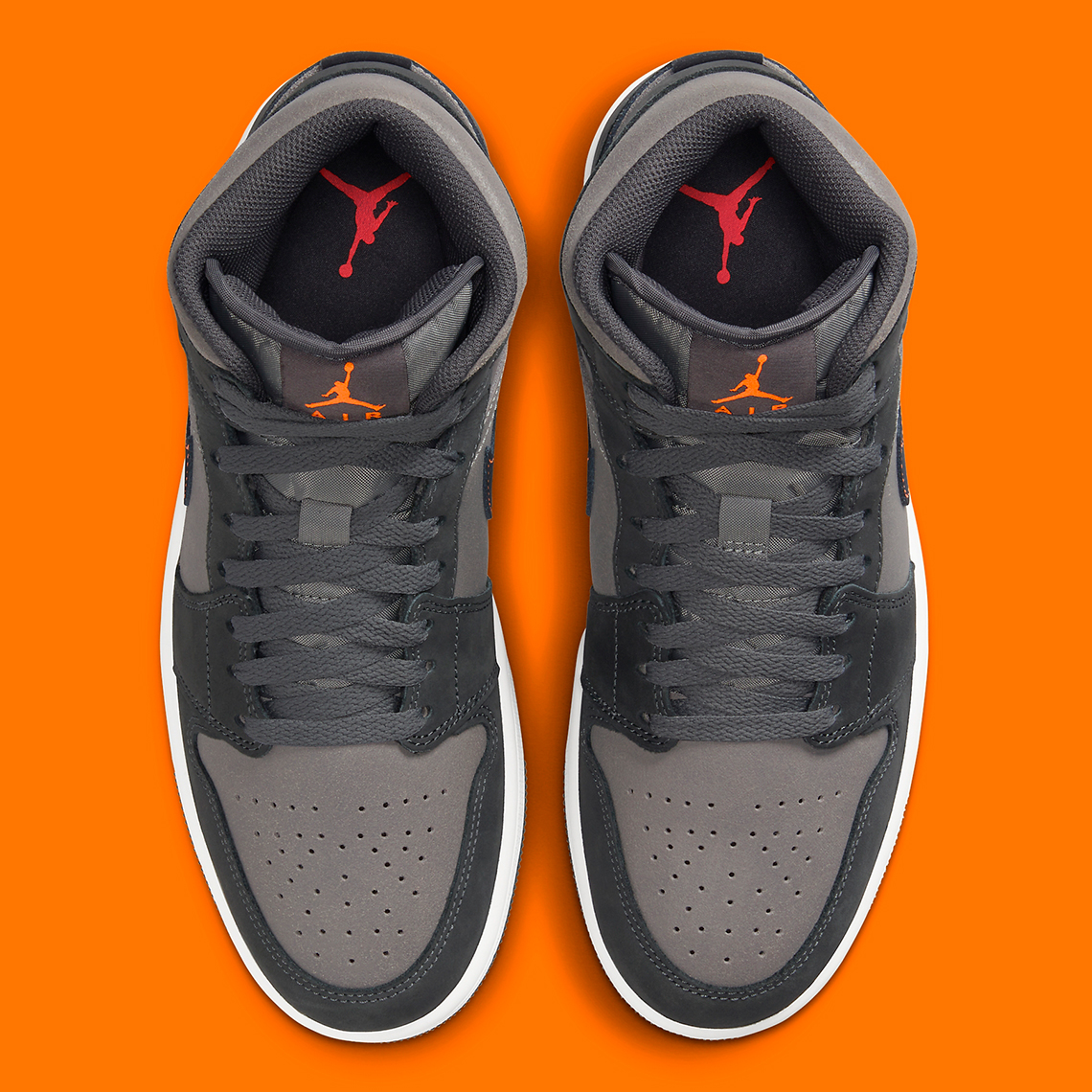 Grey orange cheap jordan 1