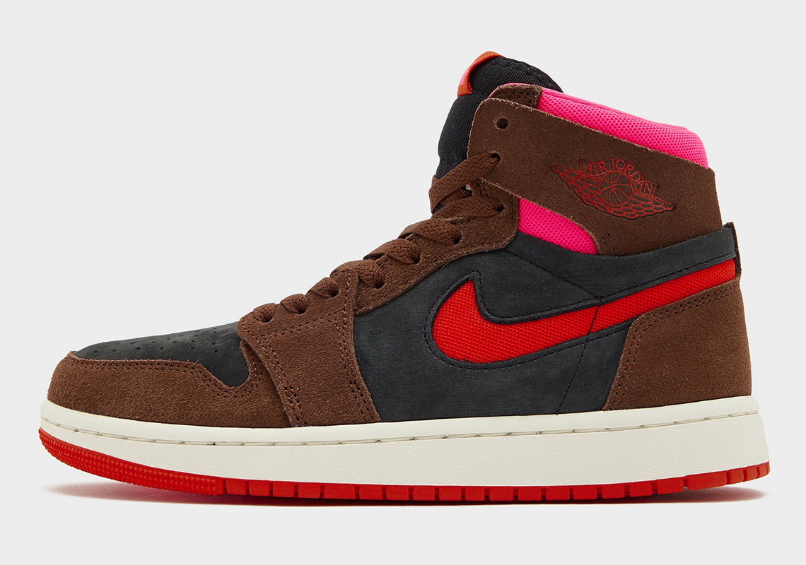 air jordan 1 zoom cmft 2 brown black pink red 2