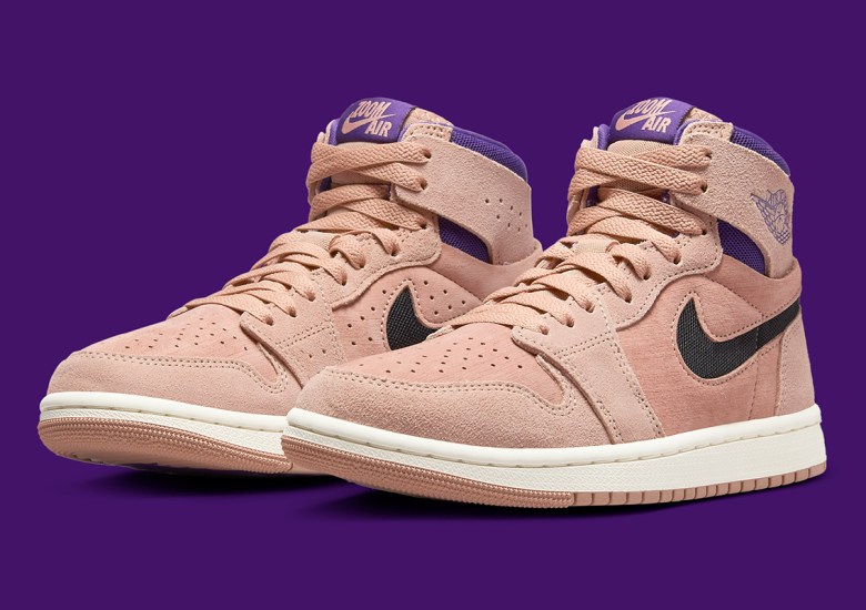 tan and purple jordans