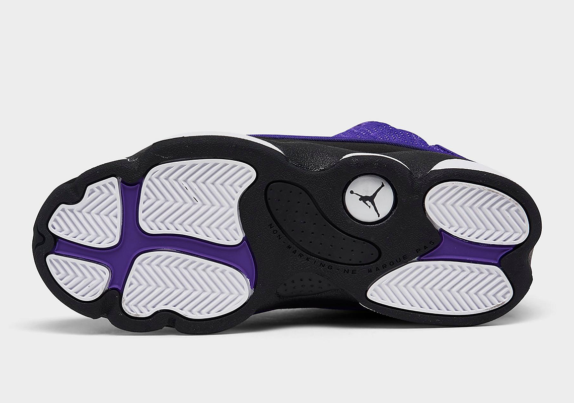 air jordan 13 gs purple venom black white fd4648 501 4