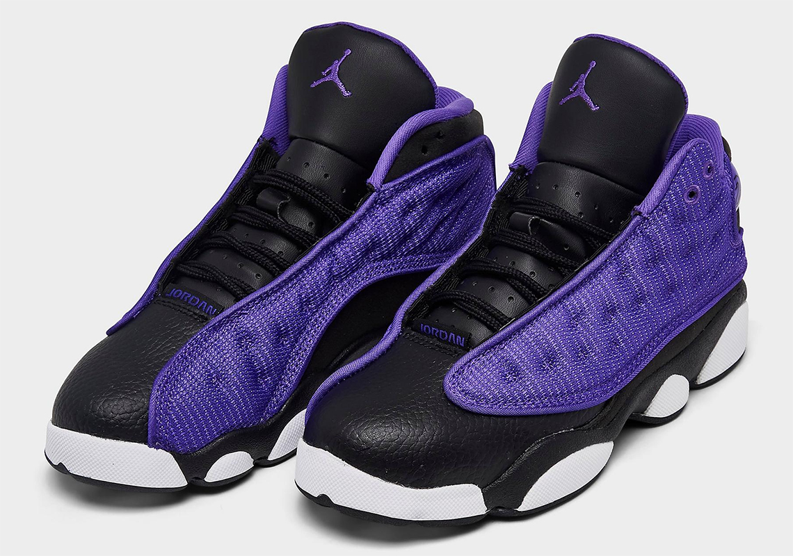 air jordan 13 gs purple venom black white fd4648 501 6