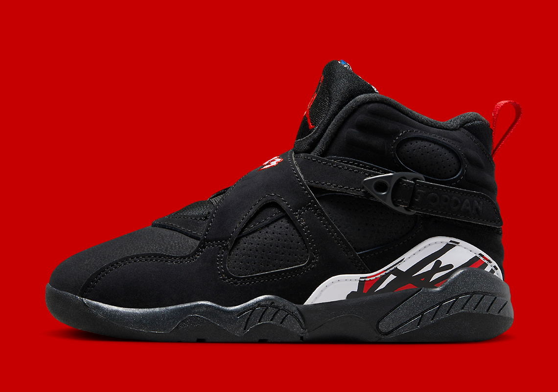 Jordan 8 black and hot sale red