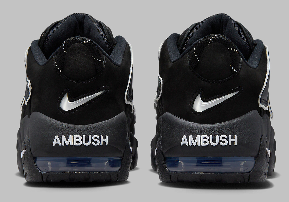 The AMBUSH x Nike Air More Uptempo Low Black White Releases October 6 -  Sneaker News