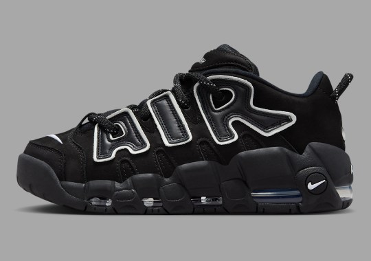 The AMBUSH x Nike Air More Uptempo Low “Black/White” Releases On October 6th