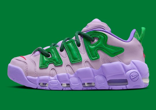 The AMBUSH x Nike Air More Uptempo Low "Lilac" Releases On October 6th