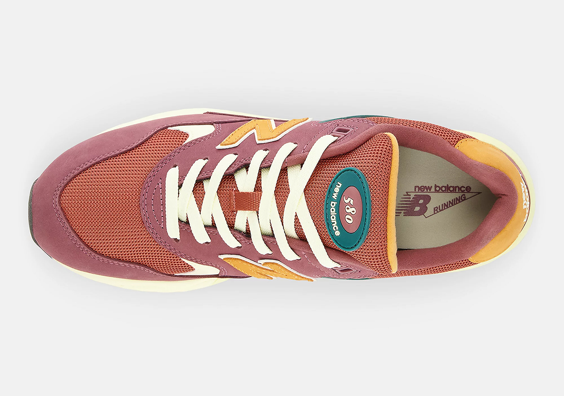 New Balance 580 Washed Burgundy Vintage Teal Mt580kda 2