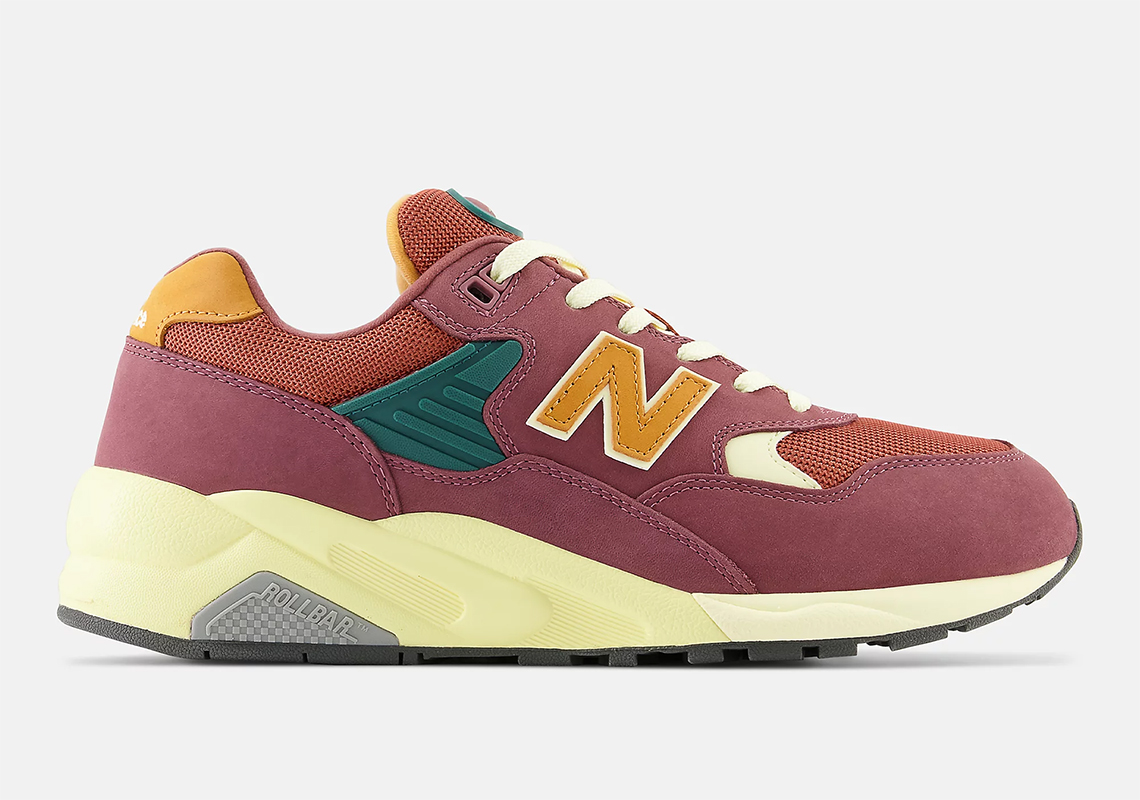 The New Balance 580 Is Now Available In "Washed Burgundy"