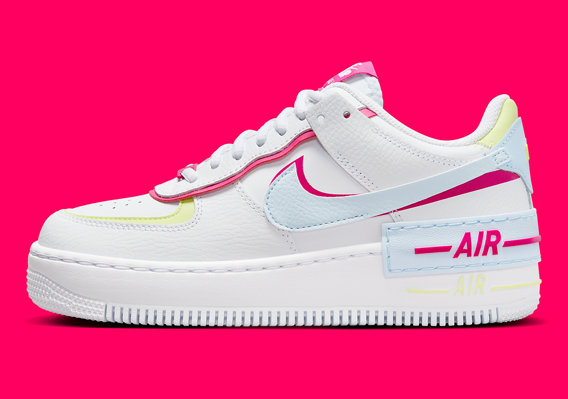 Nike Air Force 1 Low Shadow White Pink Yellow Fq8885 100 0