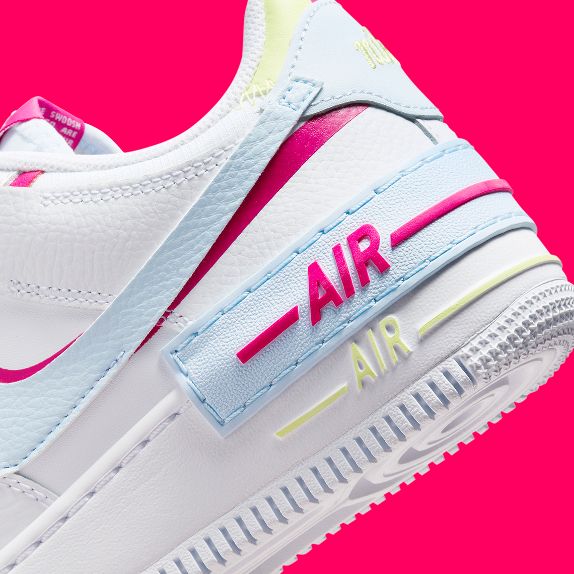Nike Air Force 1 Low Shadow White Pink Yellow Fq8885 100 2