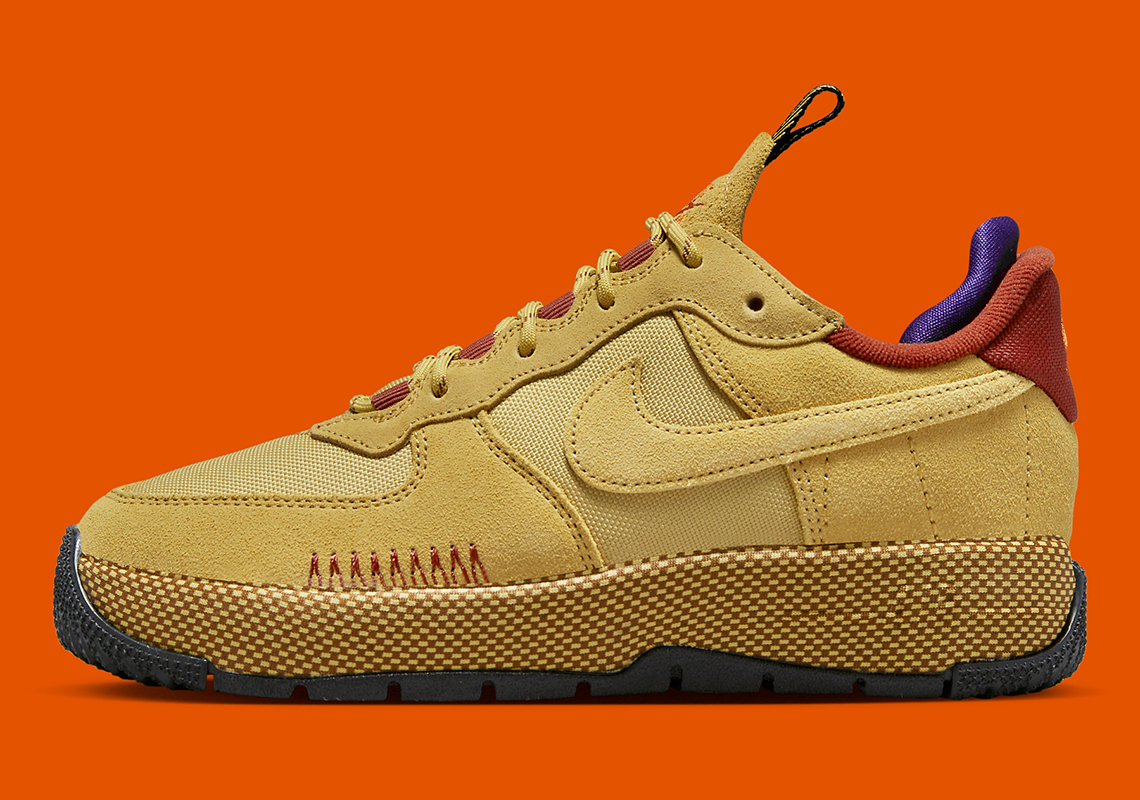 WMNS Nike Air Force 1 Wild (Wheat Gold/Wheat Gold-Rugged Orange