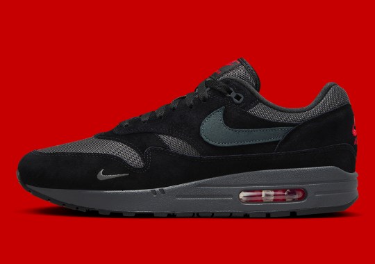 This Stealthy Nike Air Max 1 Features “University Red” Flair