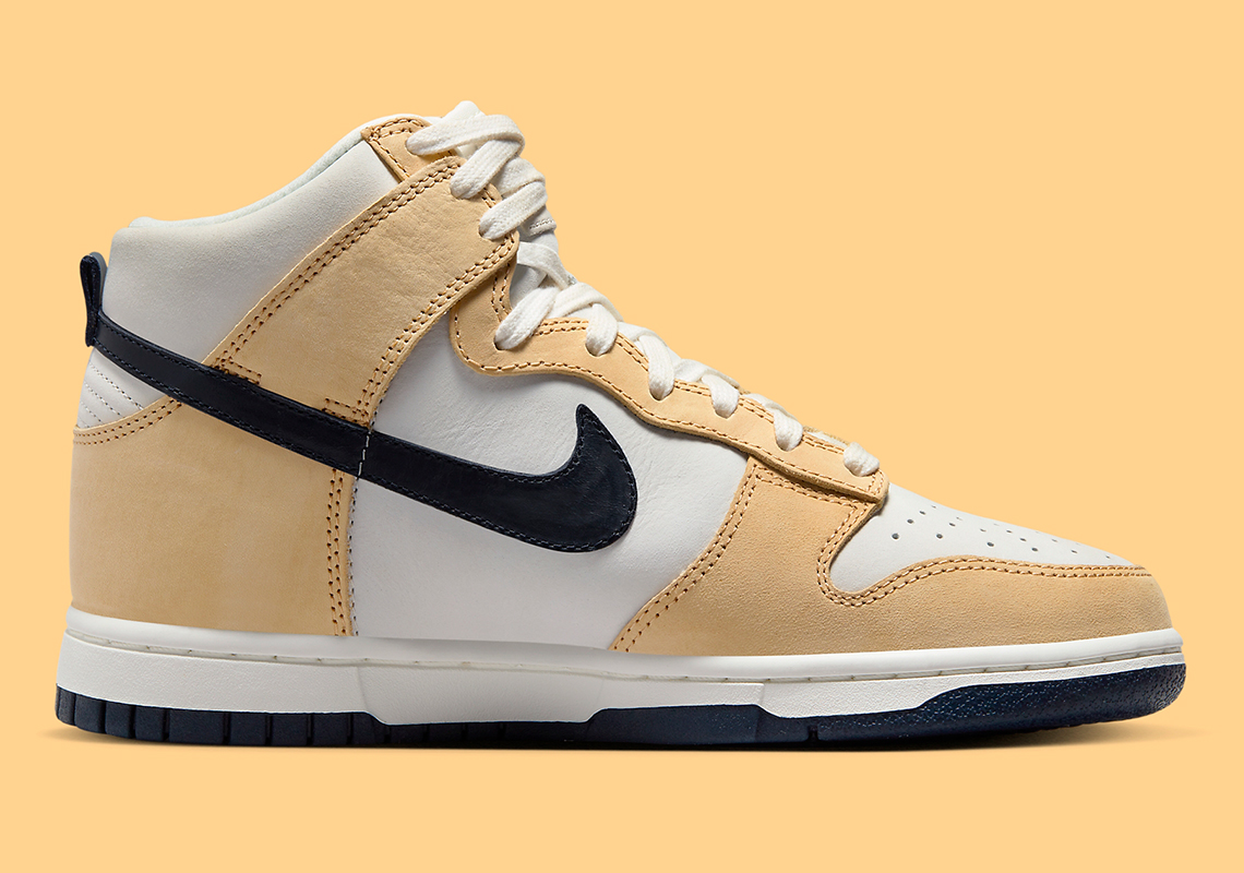 Nike Dunk High Tan Gold Black White Dx2044 101 5