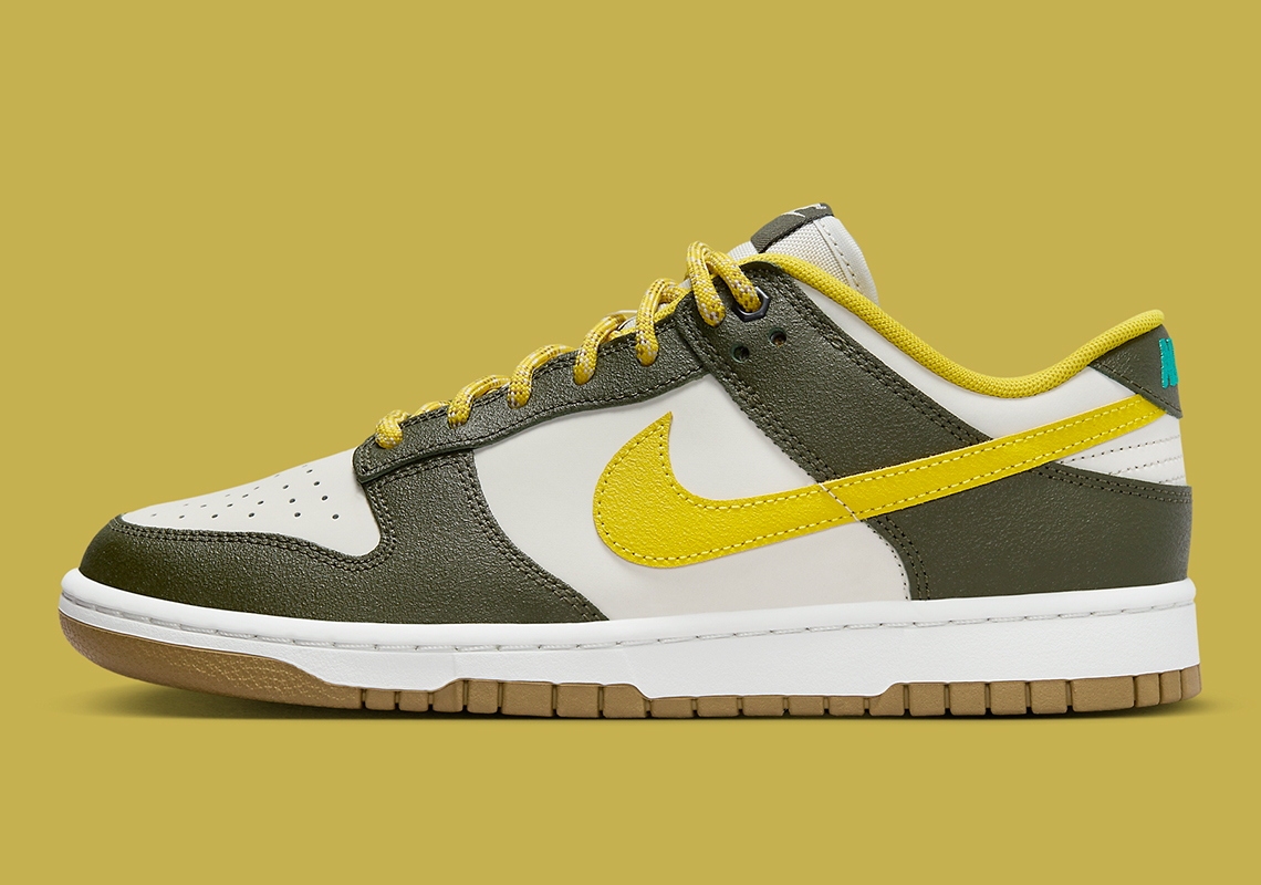 Nike Dunk Low Cargo Khaki Vivid Sulfur 1