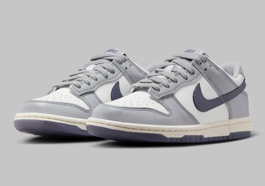 Nike Adds A Gloomy Grey And Sail To The Dunk Low